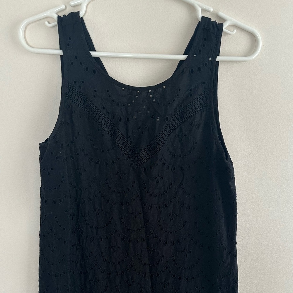 GAP Black Eyelet Dress